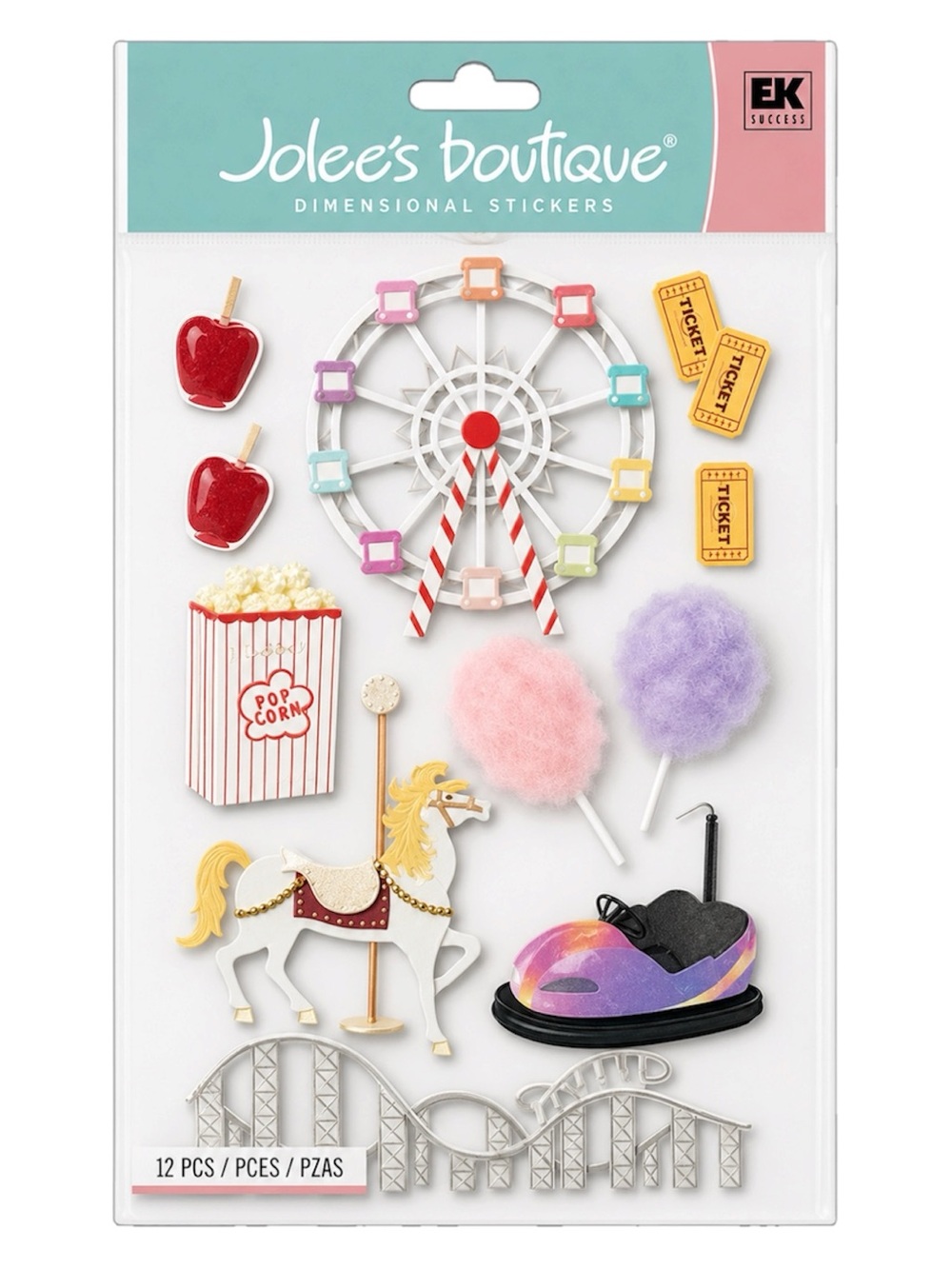 JOLEE'S BOUTIQUE DIMENSIONAL STICKERS-CARNIVAL - BRAND NEW